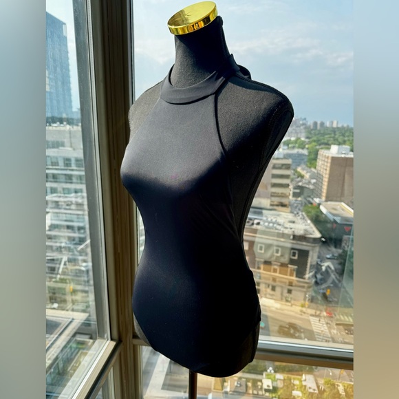 🆕 ZIMMERMANN 🧿 NWOT Anneke Halter One Piece Bathing Suit, Noir - Sz 1 - US 4/6 - Picture 4 of 16